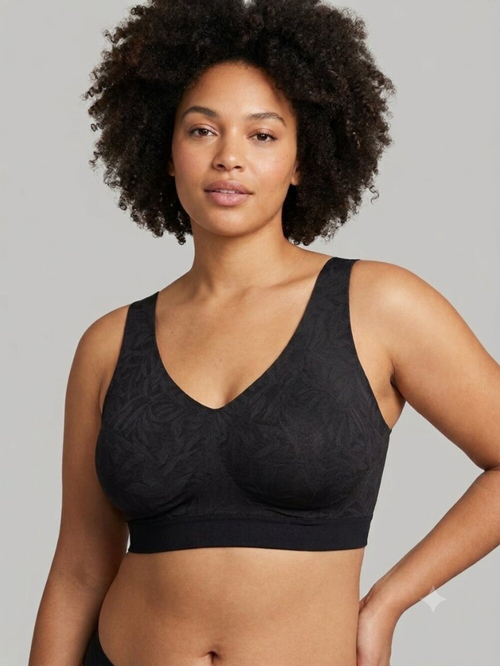 Soma Enbliss Lace Bralette Black Size XXL NWT Removable Pads - Picture 1 of 11